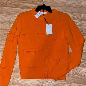 JW Anderson Tangerine Multipocket crewneck